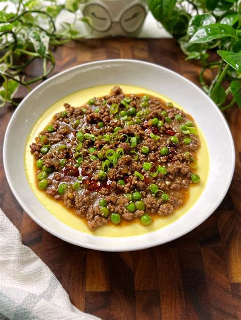 steamed eggs  minced beef smelly lunchbox recipe steamed eggs