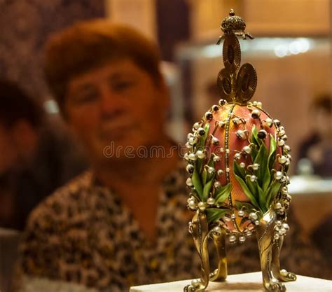 Saint-Petersburg, Russia - August 21, 2017: Faberge Egg from Museum ...