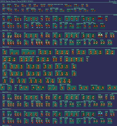 SMB3 (SMAS) In SMM2 (Mario's Sprite Sheet) by EnvarArt on DeviantArt