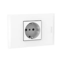 Placa Armada C Toma Schuko 10 16A Blanco PL2P Blanca Gobantes Cl