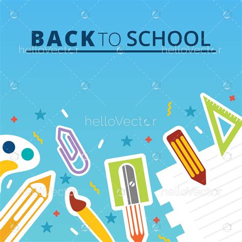 Education vector banner background. - Download Graphics & Vectors