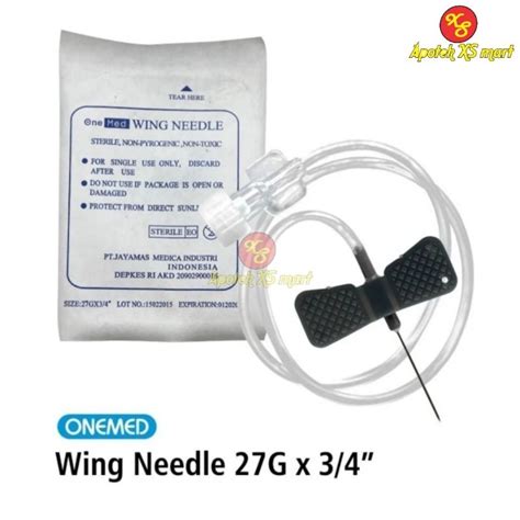 Jual Onemed Wing Needle G Scalp Vein Pcs Shopee Indonesia