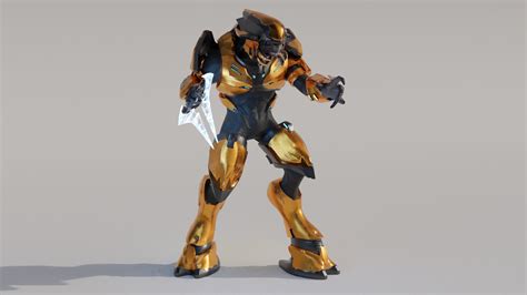 Artstation Halo 2 Anniversary Elite Replica Model