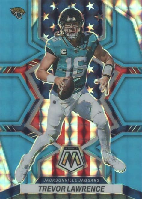 Trevor Lawrence 2022 Mosaic National Pride Blue Fluorescent 267