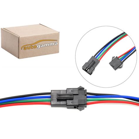 Conector Automotriz De Tira LED Hembra Macho JST SM Set De 4 Pines