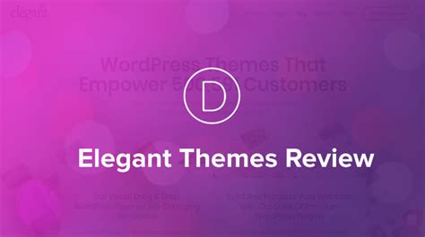 Elegant Themes Review The Products The Features Pricing More