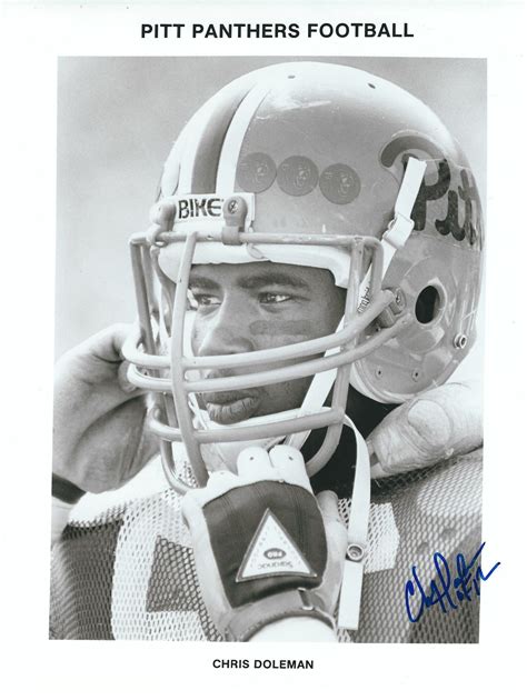 Autographed CHRIS DOLEMAN 8X10 Pitt Panthers Photo - Main Line Autographs