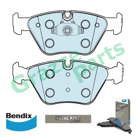 Bendix Metal King Titanium Disc Brake Pad Front For DB1522 BMW E46 320i