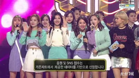 161113 Twice 트와이스 Tt Winning No 1 Sbs Inkigayo 인기가요 Twice X