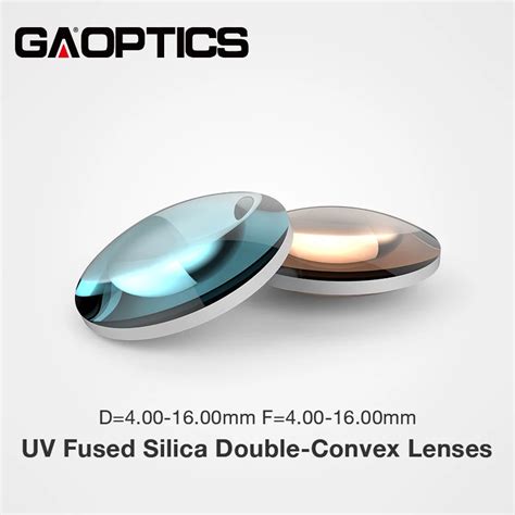 Uv Fused Silica Quartz Glass Optical Double Convex Lens With Ar Coating