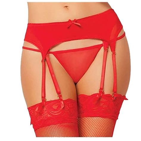 Sous vêtements en dentelle sexy élastique Jupe Sous vêtements Jarretière Lingerie Slip bref Amer