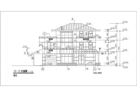 某小区别墅样板房建筑设计施工cad图住宅小区土木在线