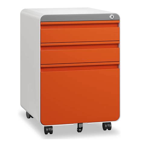 Inbox Zero 3 Drawer File Cabinet Filing Cabinets With Lock Wheels And Hanging Rail And Reviews