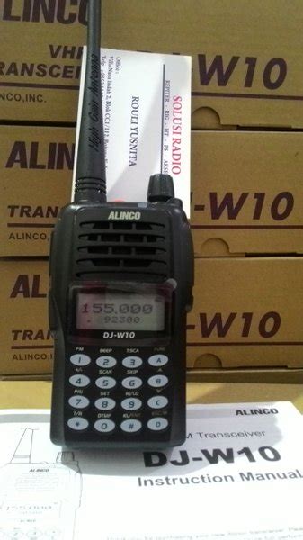 Jual HT ALINCO DJ W10 VHF 5W FM RADIO Li Ion BATTERY 1700 MAh Made In