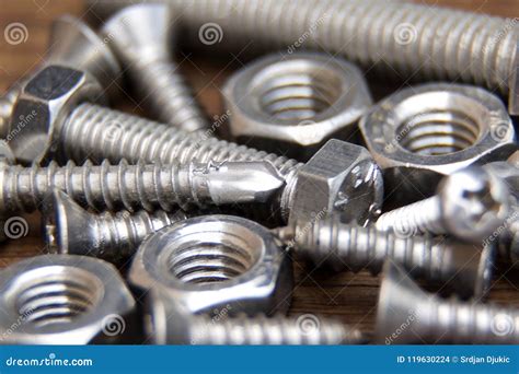 Bolt Macro Photo Close Up Nut Nuts Stock Photo Image Of Iron Bolt