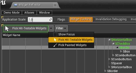 Widget Reflector Unreal Engine Documentation