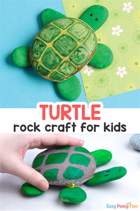 Rock Turtle Craft - Easy Peasy and Fun