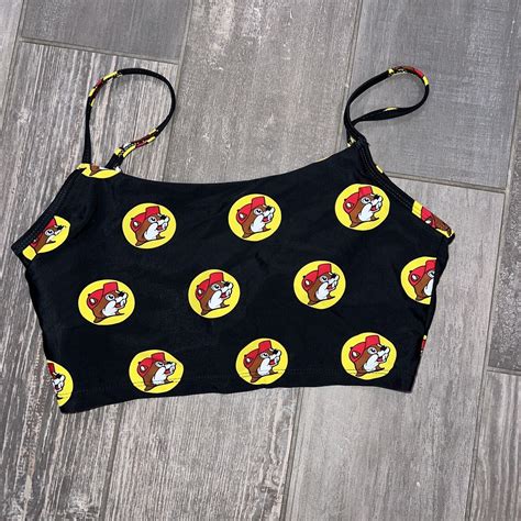 Buc Ees Swim Top Woman Bikini Top Size Small Gem