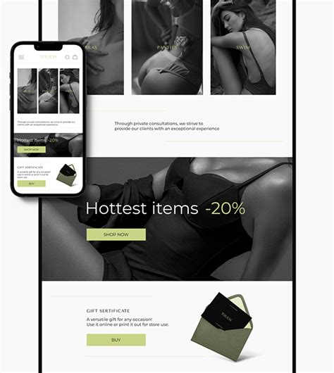 Lingerie Online Store E Commerce Ux Ui Concept On Behance