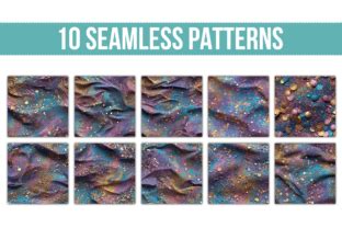 Rainbow Dust Seamless Patterns Graphic By Sasyall Graphics Creative