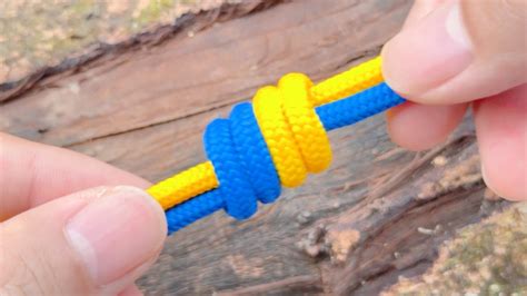 rope connection knot knotting method youtube