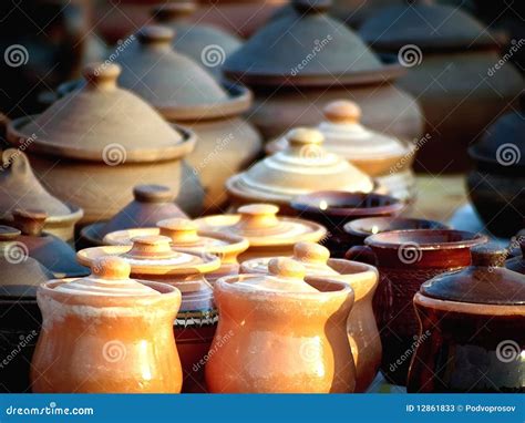 Handmade pottery stock image. Image of home, decoration - 12861833