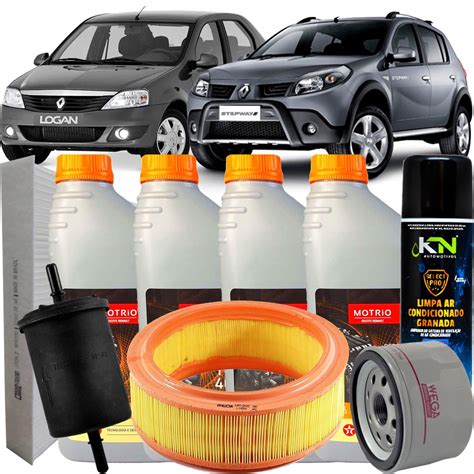 Kit Revisao Troca De Oleo W Renault Logan Sandero V