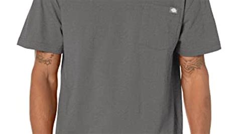 Dickies Mens Short Sleeve Heavyweight Crew Neck Pocket T Shirt Now