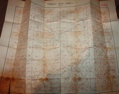 A Group Of Wwi British Military Maps Of German East Africa