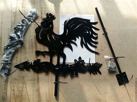 Флюгер на крышу "Петух" в интернет-магазине Ярмарка Мастеров по цене ...