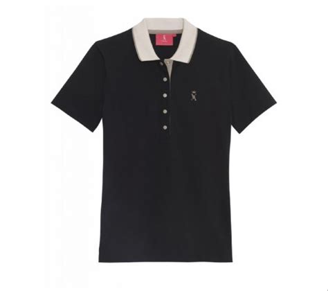 VICOMTE A Polo Bicolore Noir Nude POLFMC S Polo Pour Femme