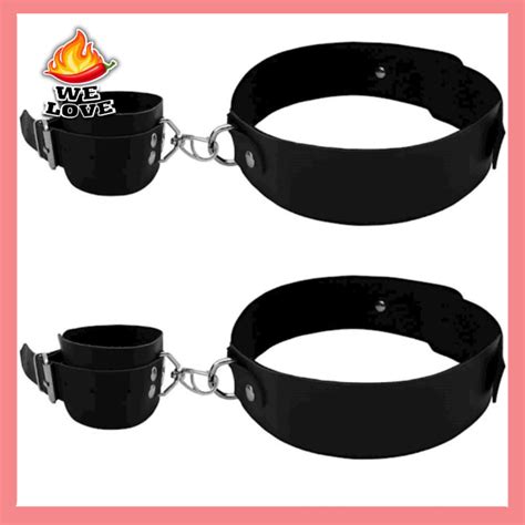 Algemas Punhos E Coxa Regulagem Em Couro Bondage Bdsm Fetiche 50 Tons De Cinza Sex Shop Shopee