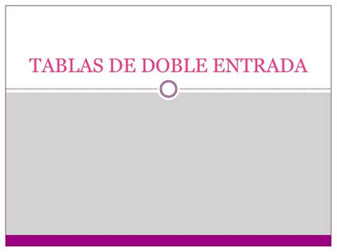 Estadística Tablas de Doble Entrada Josefina García uDocz