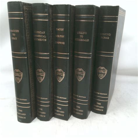 Vintage Book Set With Featured Title The Harvard Classics Registered