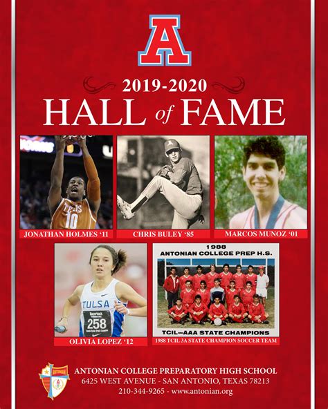 Athletic Hall Of Fame Inductees