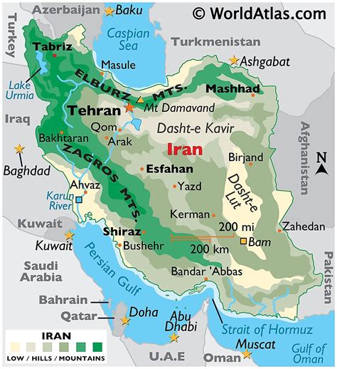 Bản đồ nước Iran Iran Map khổ lớn năm 2023