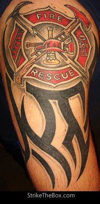 firefighter maltese cross tattoo