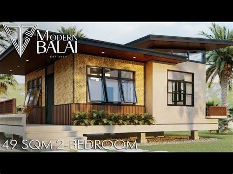 MODERN BAHAY KUBO DESIGN WITH INTERIOR DESIGN 2 BEDROOM 7X7 METERS