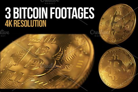 3 Bitcoin Footages (4K Resolution) | Templates & Themes ~ Creative Market