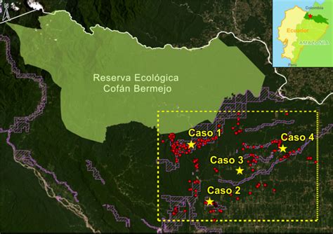 MAAP 186 actividad minera al margen de la Reserva Ecológica Cofán