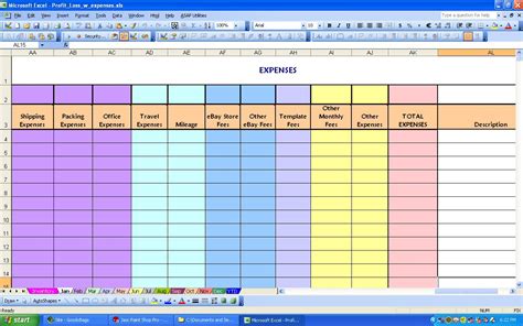 Example Of Excel Expense Spreadsheet regarding House Expenses ...