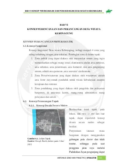 BAB VI LANDASAN KONSEPTUAL PERENCANAAN DAN PERANCANGAN PERANCANGAN DESA