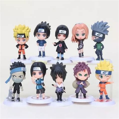 Jual Figure Naruto Set Isi Pcs Topper Cake Kue Naruto Di Lapak