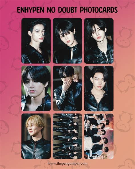 enhypen  doubt photocards  pcs thepenguinpal
