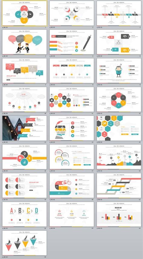 Business infographic : 25+ multicolor infographics charts PowerPoint ...