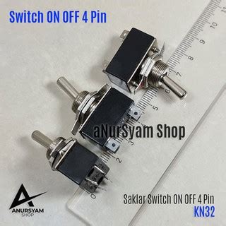 Jual Saklar ON Off 4 Pin Besar Switch ON OFF 4 Pin Togel Switch 4