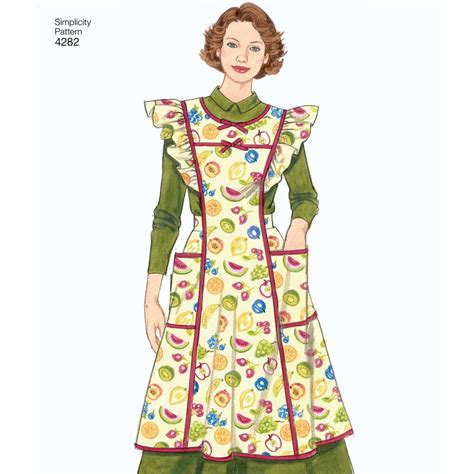 Simplicity Pattern 4282 Misses Vintage Aprons Aprons Vintage