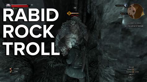 Rabid Rock Troll And Nekkers Witcher 3 Wild Hunt Gameplay Youtube