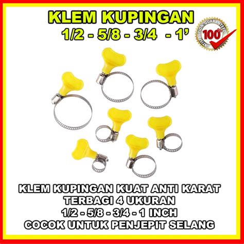 Jual Klem Selang Air Penguci Penjepit Selang Gas Anti Meldak Penjepit