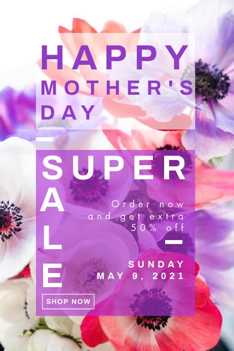 Mother S Day Sale Template Postermywall